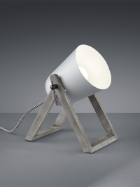 Trio Marc tafellamp grijs, geschikt voor 1 x E27 LTR00130