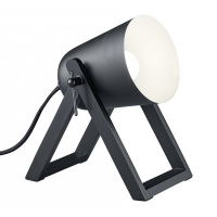 Trio Marc tafellamp zwart, geschikt voor 1 x E27  LTR00129