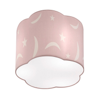 Trio Moony plafonnière pastelroze Ø25cm, geschikt voor 1 x E27  LTR00156