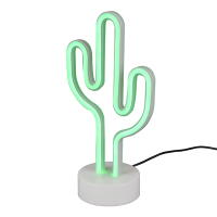 Neon Cactus | Oplaadbaar en batterij | Groen | 1.5W  | Trio Lighting LTR00796