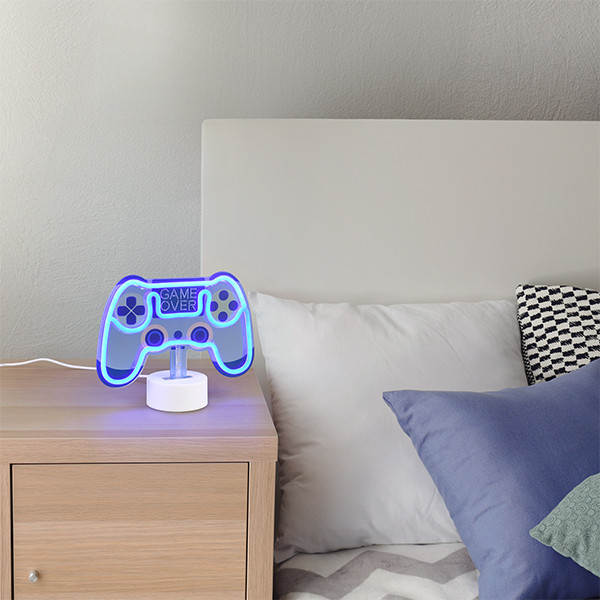 Neon Game | Oplaadbaar en batterij | Blauw | 1.2W  | Trio Lighting LTR00797 - 5