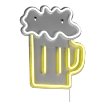 Neon Wandlamp Bier | Geel | 5W  | Trio Lighting LTR00800