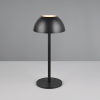 Oplaadbare tafellamp | Ricardo | 3000K | IP54 | 1.7W | Zwart | Trio Lighting