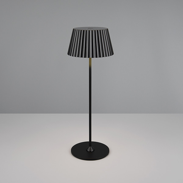 Trio Oplaadbare tafellamp | Suarez | 3000K | IP44 | 1.5W | Zwart | Trio Lighting  LTR00445 - 1
