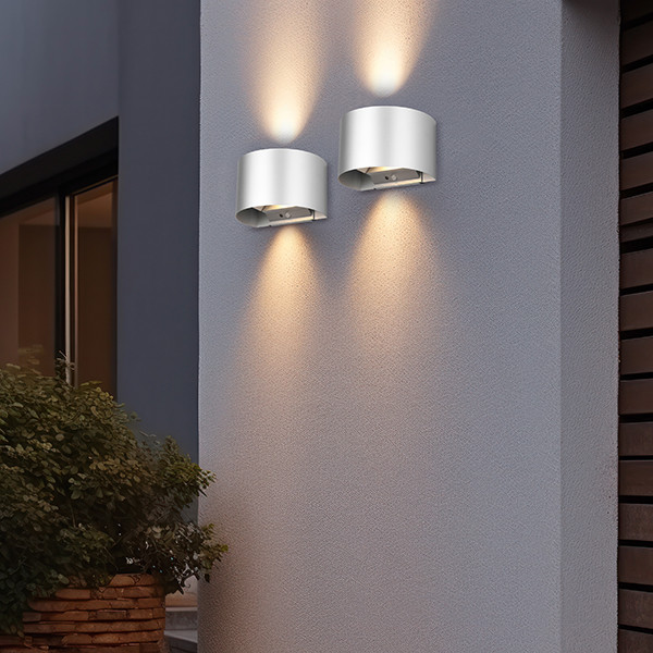 Oplaadbare wandlamp met beweging & schemersensor | Talent | Rond | 3000K | IP44 | Titaan | Trio Lighting LTR00471 - 6
