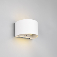 Oplaadbare wandlamp met beweging & schemersensor | Talent | Rond | 3000K | IP44 | Wit | Trio Lighting LTR00412