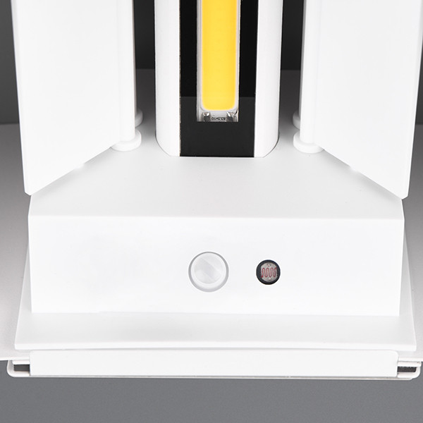 Oplaadbare wandlamp met beweging & schemersensor | Talent | Rond | 3000K | IP44 | Wit | Trio Lighting LTR00412 - 2