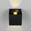Oplaadbare wandlamp met beweging & schemersensor | Talent | Vierkant | 3000K | IP44 | Zwart | Trio Lighting LTR00413 - 3
