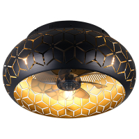 Plafondventilator E27 | Bidar | Ø 48 cm | Zwart | Trio Lighting LTR00845
