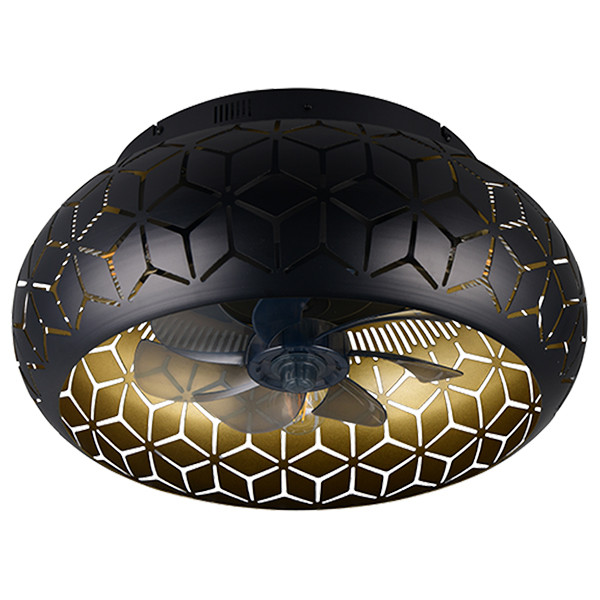 Plafondventilator E27 | Bidar | Ø 48 cm | Zwart | Trio Lighting LTR00845 - 3