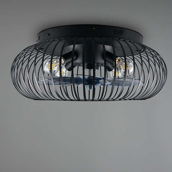 Plafondventilator E27 | Johanna | Ø 61 cm | Zwart | Trio Lighting LTR00736 - 2