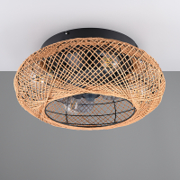 Trio Plafondventilator E27 | Lillesand | Ø 50 cm | Bruin | Trio Lighting  LTR00732