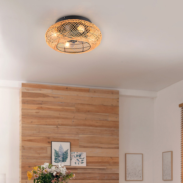 Trio Plafondventilator E27 | Lillesand | Ø 50 cm | Bruin | Trio Lighting  LTR00732 - 6