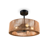 Plafondventilator E27 | Smillum | Ø 61 cm | Bruin | Trio Lighting LTR00737