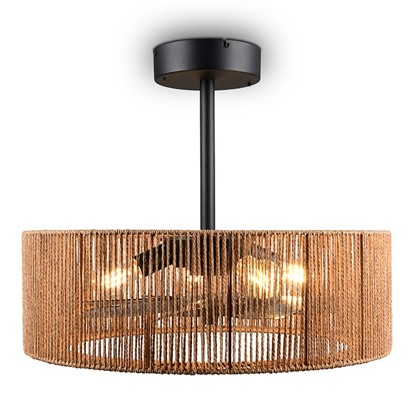 Plafondventilator E27 | Smillum | Ø 61 cm | Bruin | Trio Lighting LTR00737 - 2