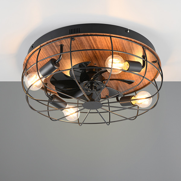 Trio Plafondventilator E27 | Trondheim | Ø 48 cm | Hout | Trio Lighting  LTR00731 - 1