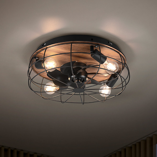 Trio Plafondventilator E27 | Trondheim | Ø 48 cm | Hout | Trio Lighting  LTR00731 - 7