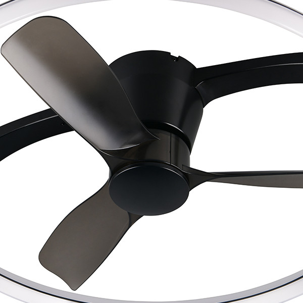 Plafondventilator met LED | Stockholm | Ø 73.5 cm | Zwart | Trio Lighting LTR00738 - 4