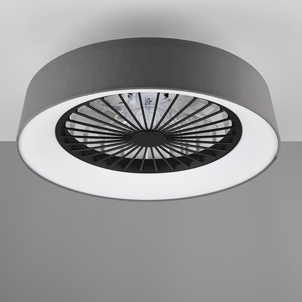 Trio Plafondventilator met LED lamp | Farsund | Ø 48.5 cm | 2700-6500K | Grijs | 30W | Trio Lighting  LTR00729 - 1