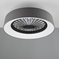 Trio Plafondventilator met LED lamp | Farsund | Ø 48.5 cm | 2700-6500K | Grijs | 30W | Trio Lighting  LTR00729