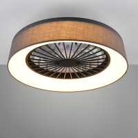 Plafondventilator met LED lamp | Farsund | Ø 48.5 cm | 2700-6500K | Grijs | 30W | Trio Lighting LTR00729