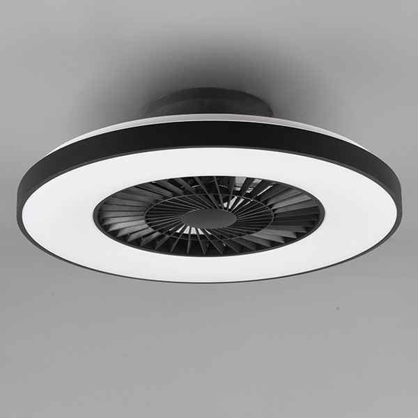 Trio Plafondventilator met LED lamp | Halmstadt | Ø 58 cm | 2700-6500K | Zwart | 38W | Trio Lighting  LTR00726 - 1