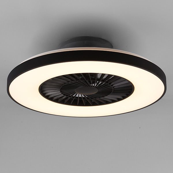 Trio Plafondventilator met LED lamp | Halmstadt | Ø 58 cm | 2700-6500K | Zwart | 38W | Trio Lighting  LTR00726 - 2