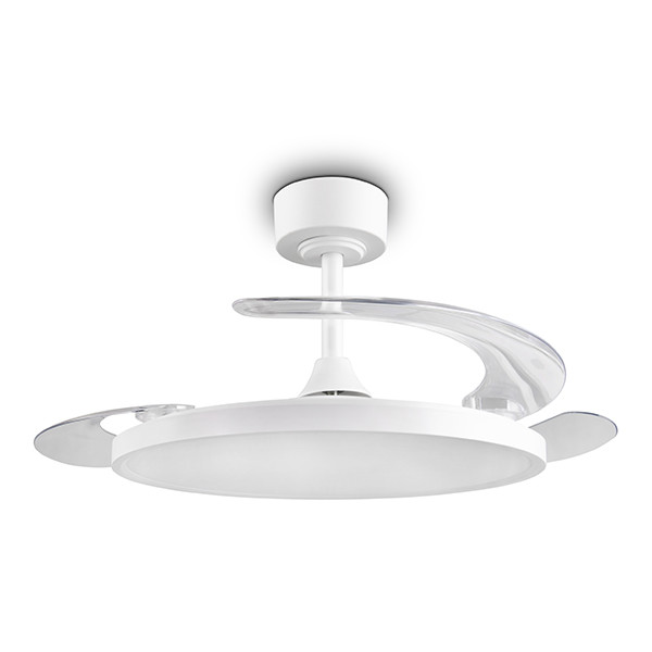 Plafondventilator met LED lamp | Kasfjord | Ø 106.5 cm | 2700-6500K | Inklapbare bladen | Wit | 30W | Trio Lighting LTR00858 - 4