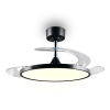 Plafondventilator met LED lamp | Kasfjord | Ø 106 cm | 2700-6500K | Inklapbare bladen | Zwart | 30W | Trio Lighting LTR00857 - 1