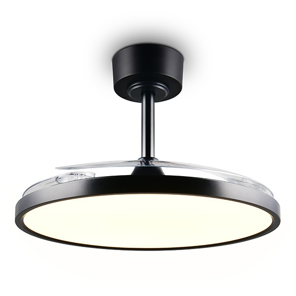 Plafondventilator met LED lamp | Kasfjord | Ø 106 cm | 2700-6500K | Inklapbare bladen | Zwart | 30W | Trio Lighting LTR00857 - 2