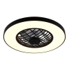 Plafondventilator met LED lamp | Linköping | Ø 59 cm | 2700-6500K | Zwart | 45W | Trio Lighting LTR00859 - 1