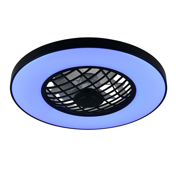 Plafondventilator met LED lamp | Linköping | Ø 59 cm | 2700-6500K | Zwart | 45W | Trio Lighting LTR00859 - 3