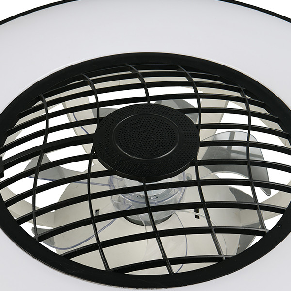 Plafondventilator met LED lamp | Linköping | Ø 59 cm | 2700-6500K | Zwart | 45W | Trio Lighting LTR00859 - 6