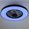 Trio Plafondventilator met LED lamp | Linköping | Ø 59 cm | RGB + 2700-6500K | Zwart | 45W | Trio Lighting  LTR00727 - 5