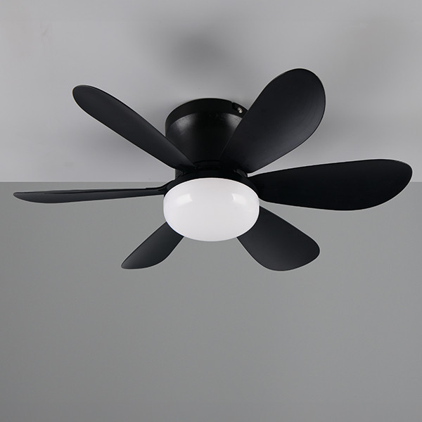 Trio Plafondventilator met LED lamp | Lund | Ø 53 cm | 2700-6500K | Zwart | 8W | Trio Lighting  LTR00723 - 1