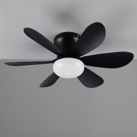 Trio Plafondventilator met LED lamp | Lund | Ø 53 cm | 2700-6500K | Zwart | 8W | Trio Lighting  LTR00723