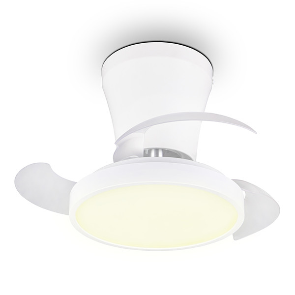 Plafondventilator met LED lamp | Moss | Ø 41 cm | 2700-6500K | Inklapbare bladen | Wit | 13W | Trio Lighting LTR00851 - 1