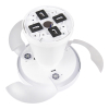 Plafondventilator met LED lamp | Moss | Ø 41 cm | 2700-6500K | Inklapbare bladen | Wit | 13W | Trio Lighting LTR00851 - 5