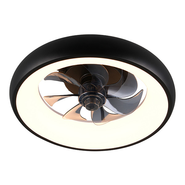 Plafondventilator met LED lamp | Muonio | Ø 40 cm | 2700-6500K | Zwart | 20W | Trio Lighting LTR00855 - 1
