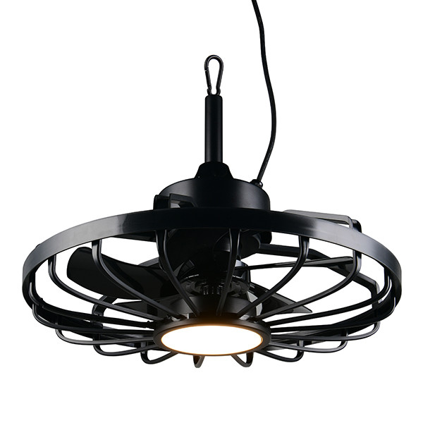 Plafondventilator met LED lamp | Oslo | Ø 51 cm | 2700-6500K | Zwart | 20W | Trio Lighting LTR00861 - 1