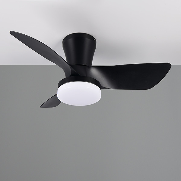 Trio Plafondventilator met LED lamp | Randers | Ø 76 cm | 2700-6000K | Zwart | 20W | Trio Lighting  LTR00717 - 1