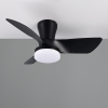 Trio Plafondventilator met LED lamp | Randers | Ø 76 cm | 2700-6000K | Zwart | 20W | Trio Lighting  LTR00717 - 1