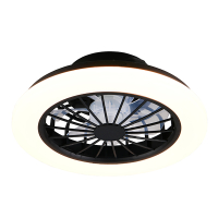 Plafondventilator met LED lamp | Rotsund | Ø 38 cm | 2700-6500K | Zwart | 22W | Trio Lighting LTR00854