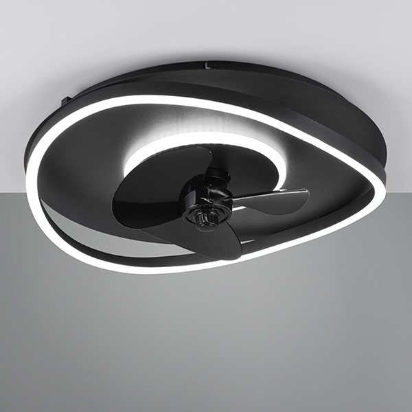 Trio Plafondventilator met LED lamp | Sortland | Ø 50 cm | 2700-6500K | Zwart | 30W | Trio Lighting  LTR00715 - 3