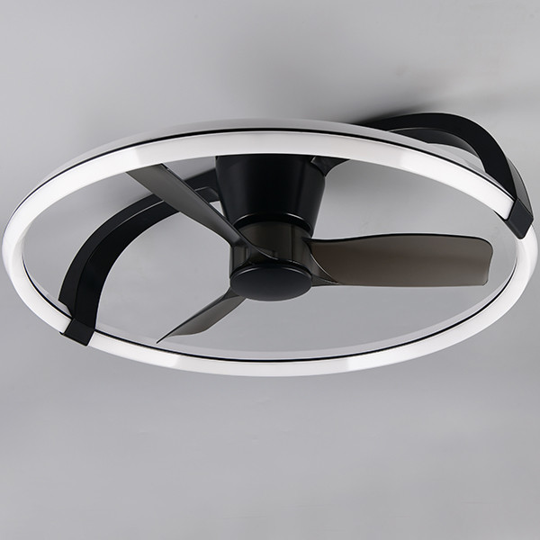 Trio Plafondventilator met LED lamp | Stockholm | Ø 73.5 cm | 2700-6500K | Zwart | 37W | Trio Lighting  LTR00714 - 1