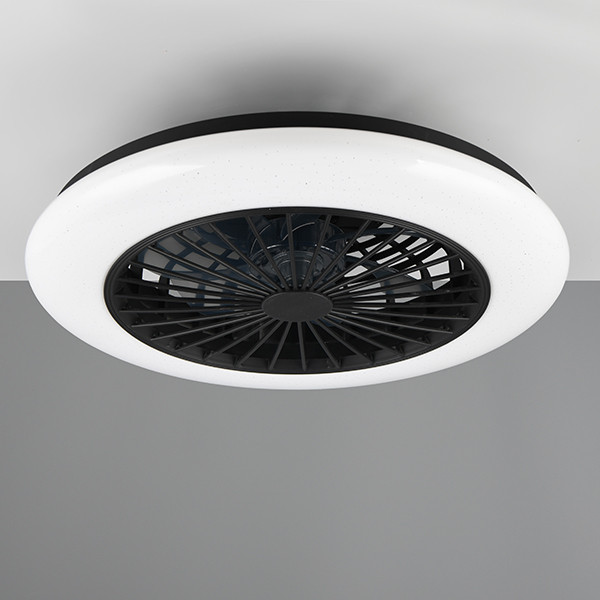 Trio Plafondventilator met LED lamp | Stralsund | Ø 49 cm | 2700-6500K | Zwart | 30W | Trio Lighting  LTR00724 - 1
