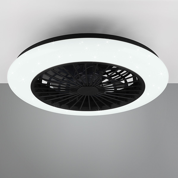 Trio Plafondventilator met LED lamp | Stralsund | Ø 49 cm | 2700-6500K | Zwart | 30W | Trio Lighting  LTR00724 - 2