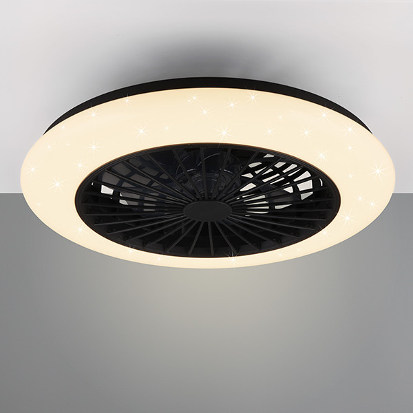 Trio Plafondventilator met LED lamp | Stralsund | Ø 49 cm | 2700-6500K | Zwart | 30W | Trio Lighting  LTR00724 - 3