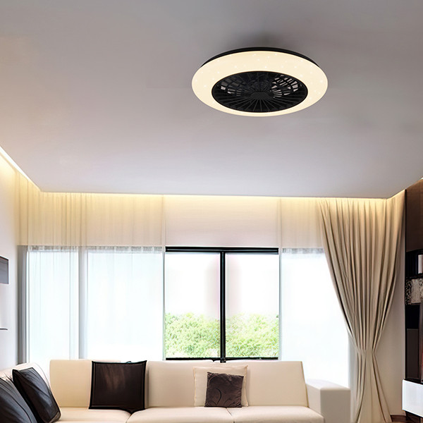 Trio Plafondventilator met LED lamp | Stralsund | Ø 49 cm | 2700-6500K | Zwart | 30W | Trio Lighting  LTR00724 - 6