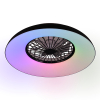 Plafondventilator met LED lamp | Svaerholt | Ø 60 cm | 2700-6500K + RGB | Zwart | 34W | Trio Lighting LTR00852 - 1